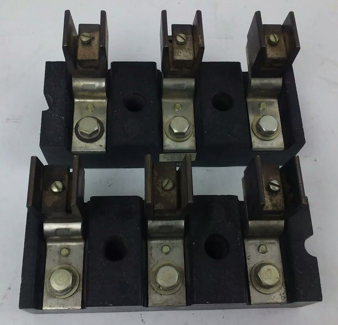 ALLEN BRADLEY 1491-N423 FUSE BLOCK,200AMP, 250 OR 600V, 3P,W/ X-123968, 1491N423