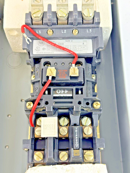ALLEN-BRADLEY - 509-CAD SER. A -MAG MOTOR CONTROLLER W/ TYPE 1 ENC 120V COIL-NEW