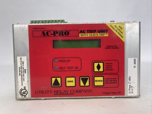 AC-PRO T-361-2 AC TRIP UNIT WITH QUICK-TRIP