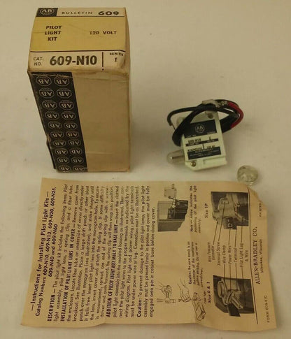 ALLEN BRADLEY 609-N10 SERIES E, PILOT LIGHT KIT, 120V, B2A(NE51H) LAMP