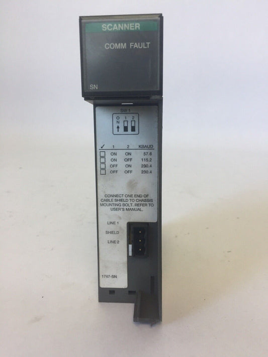 ALLEN BRADLEY 1747-SN REMOTE I/O SCANNER  SER B  FRN 1.0B