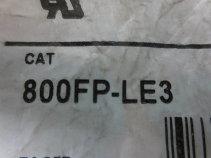 ALLEN-BRADLEY 800FP-LE3 ILLUMINATED EXTENDED PUSH BUTTON - GREEN - NEW SURPLUS