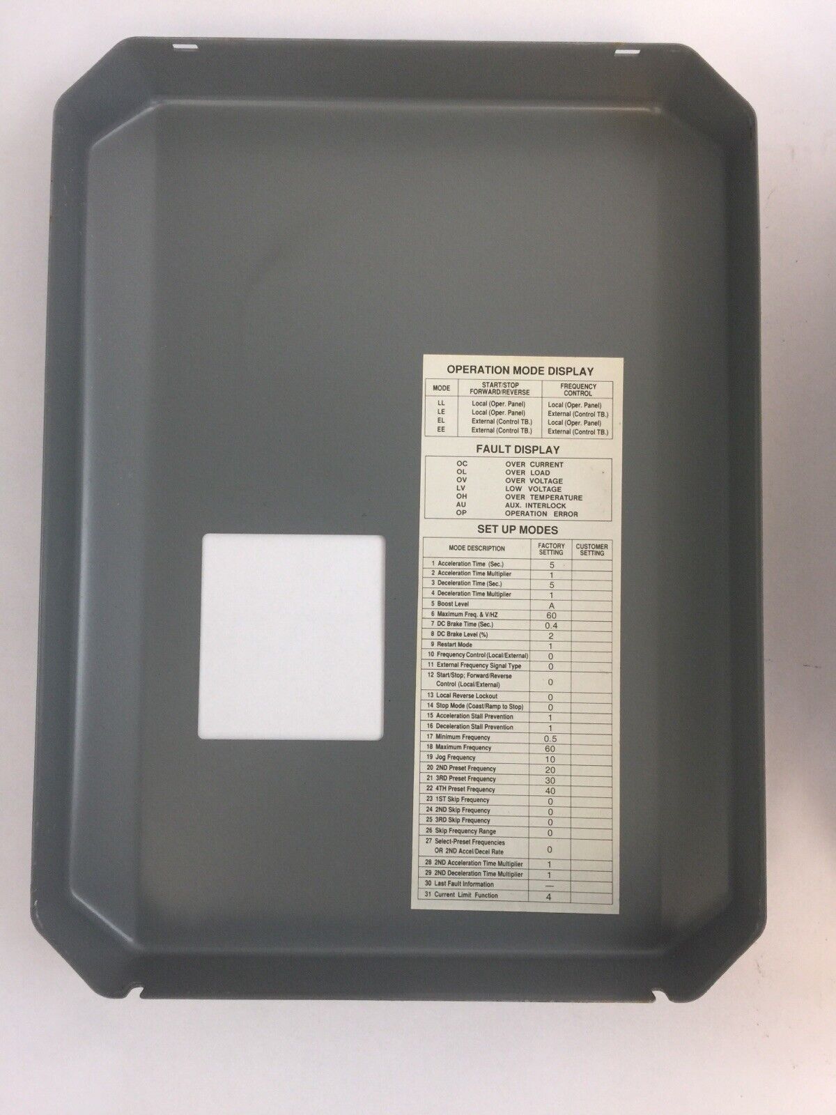 ALLEN BRADLEY 1333-BAB SER C ADJUSTABLE FREQUENCY AC DRIVE OUTPUT 4.8KVA 460VAC
