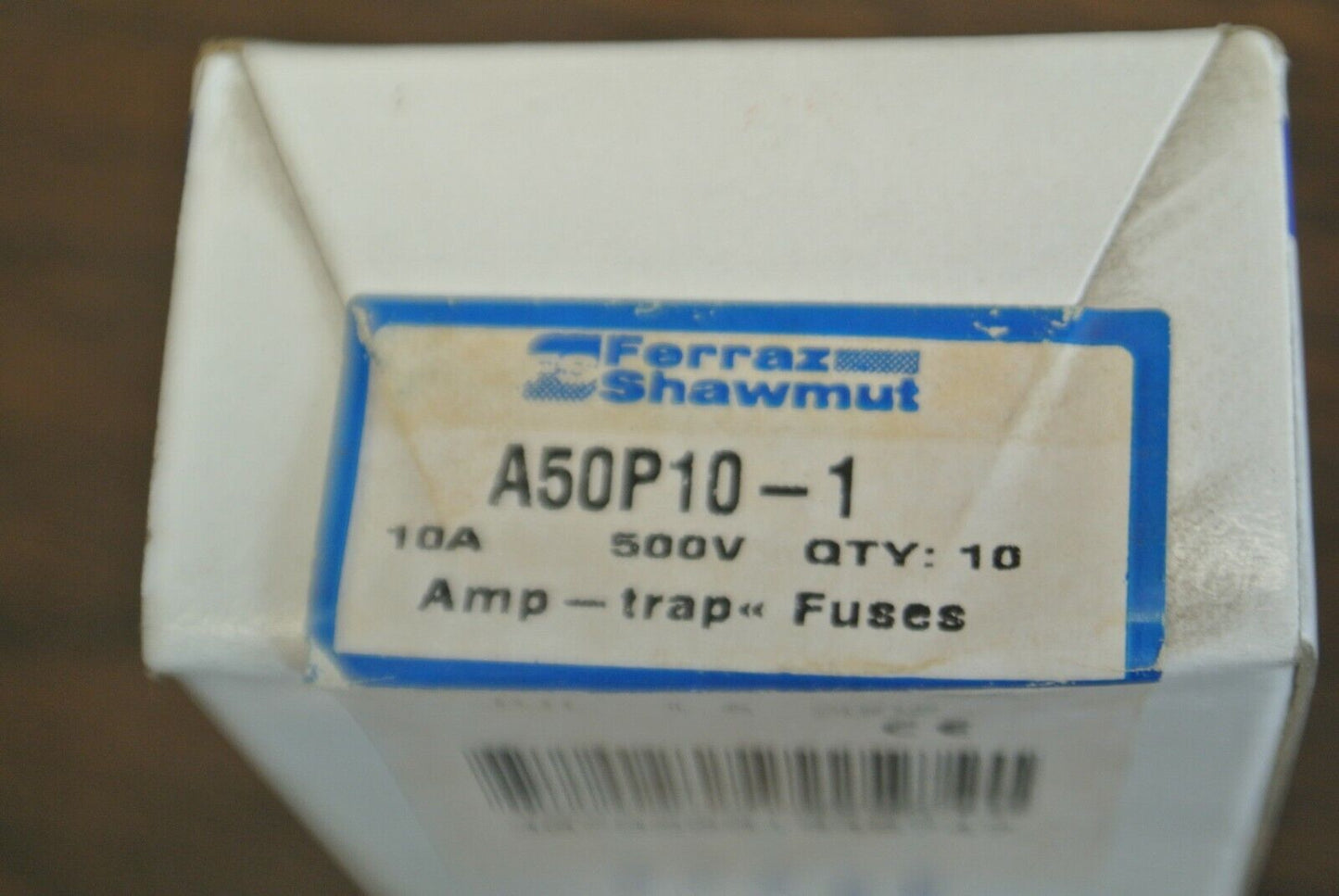 FERRAZ-SHAWMUT A50P10 SEMICONDUCTOR FUSE / 500V / 10A / NEW SURPLUS / EACH