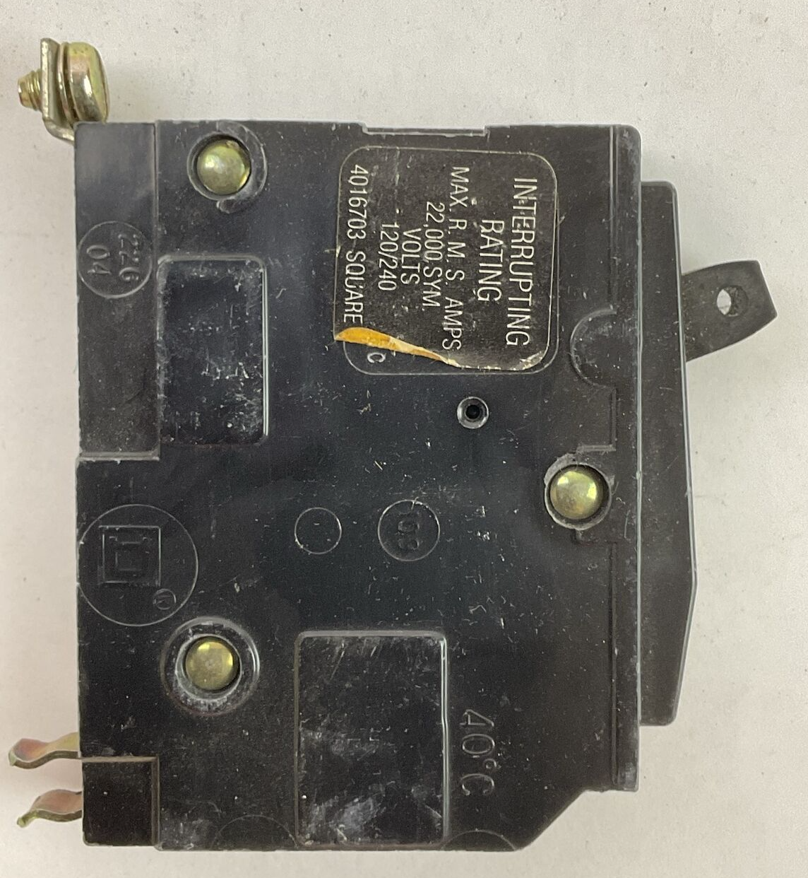 SQUARE D QOB120VH BOLT ON CIRCUIT BREAKER 1POLE 20AMP 120/240VAC (LOT OF 3)