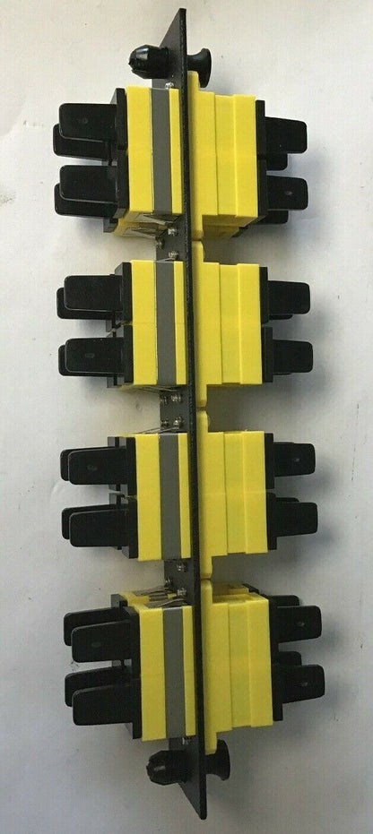 HUBBELL FEPSCDY8 16-PORT SC DUPLEX ADAPTER PANEL (YELLOW )