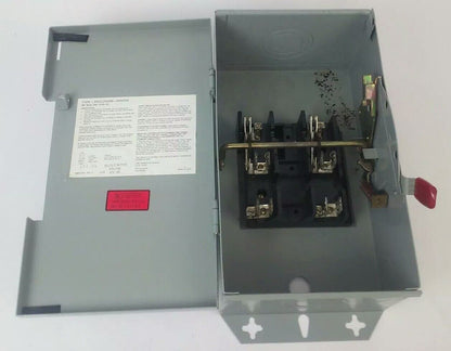 WESTINGHOUSE GFN322N FUSIBLE SAFETY SWITCH 2P 60A 240V 15HP TYPE 1 INDOOR
