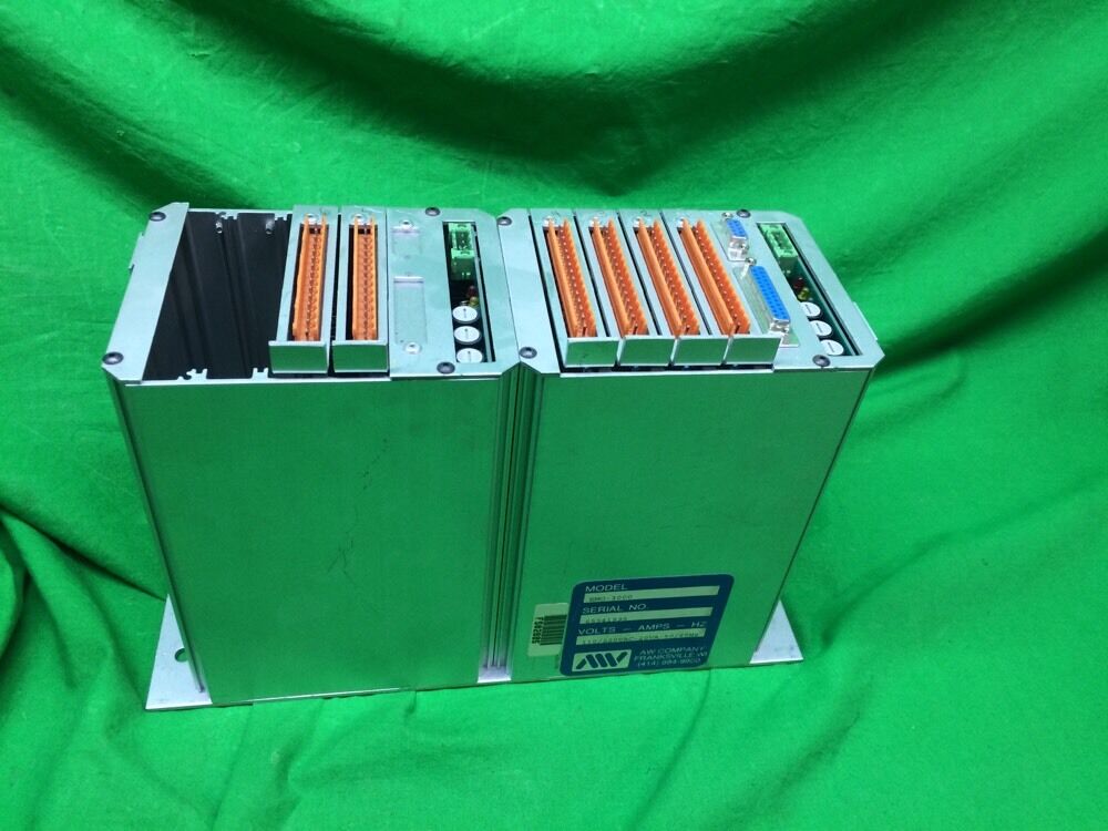 AW COMPANY CONTROL BOARD EMO-3000 V1.0 W/RACK AND POWER SUPPLY