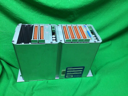 AW COMPANY CONTROL BOARD EMO-3000 V1.0 W/RACK AND POWER SUPPLY