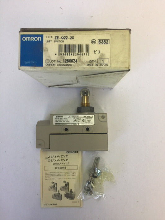 OMRON ZE-Q22-2S LIMIT SWITCH 125/250/480VAC 15A 250VDC 1/4A 250VAC 1/4HP