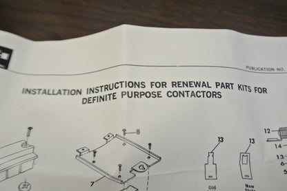 CUTLER-HAMMER 6-331-3 / CONTACT KIT / for DEF. PURPOSE CONTACTORS / NEW SURPLUS