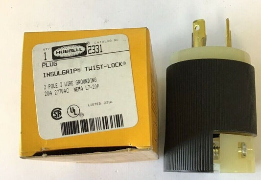 HUBBELL 2331 INSULGRIP TWIST-LOCK 2POLE 20 277VAC