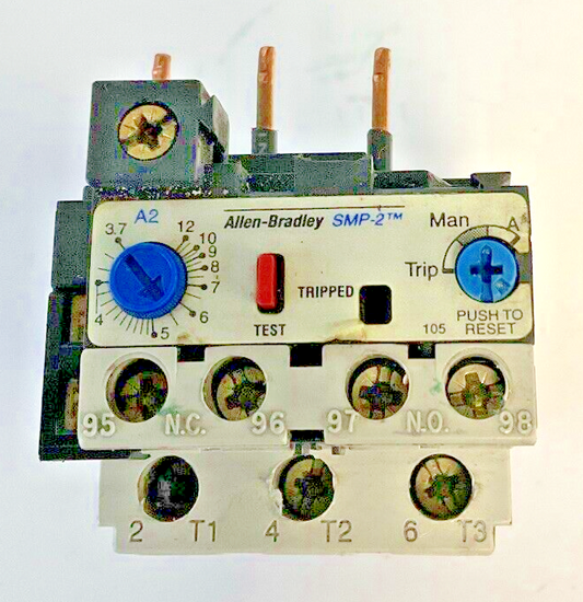ALLEN BRADLEY 193-B1F1 OVERLOAD RELAY SER.A 3.7-12A