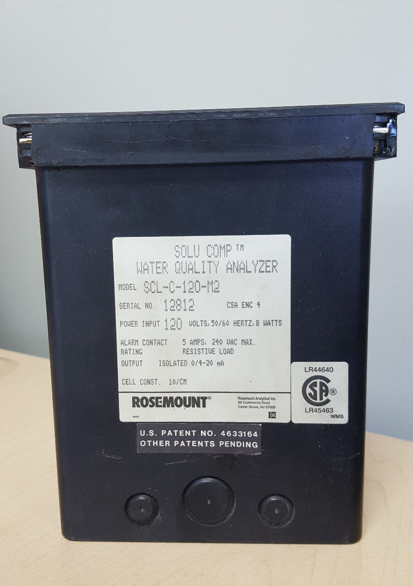 #SLS1C23 Rosemont Analytical SCL-C-120-M2 5 amp 240 vac water quality analyzer