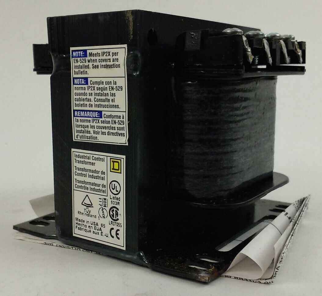 Square D 9070T150D12 Industrial Control Transformer 0.15kVA PRIM.VAC 480/460/440