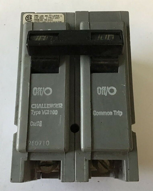 CHALLENGER TYPE VC2100 CIRCUIT BREAKER 120/240VAC HACR