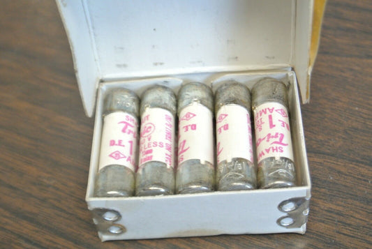 BOX of 10 / GOULD-SHAWMUT TRM1-8/10 FUSE 1-8/10A / 250V / NEW SURPLUS TRM 1-8/10