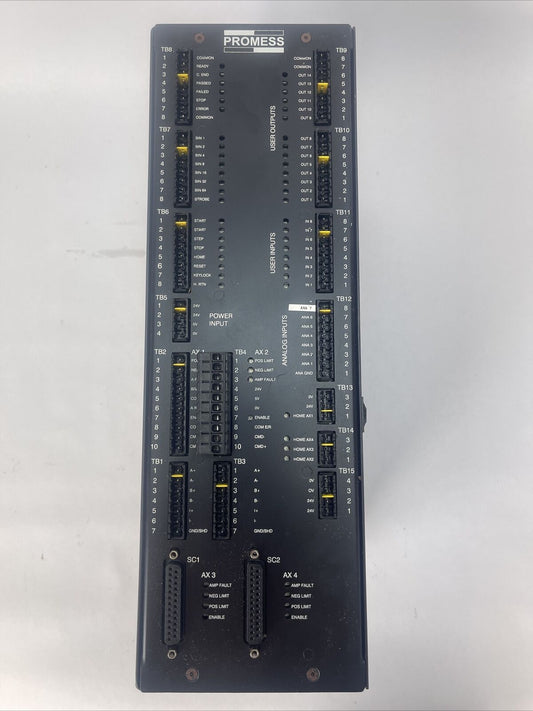 PROMESS 1906930134 EMAC CONTROLLER 1-2 AXIS V4.3 OUTPUT 24VDC INPUT 100-240VAC