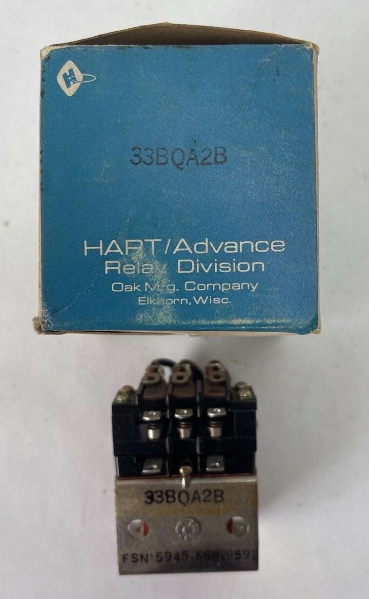 HART ADVANCE FSN-5945-589-9592 RELAY 33BQA2B