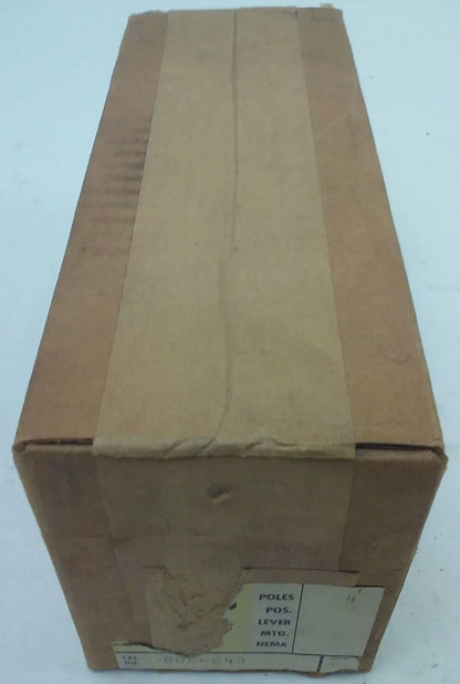 ALLEN BRADLEY 806-C43 SER. A, ROTARY PILOT SWITCH, 4P, FACRORY SEALED,LABEL TORN