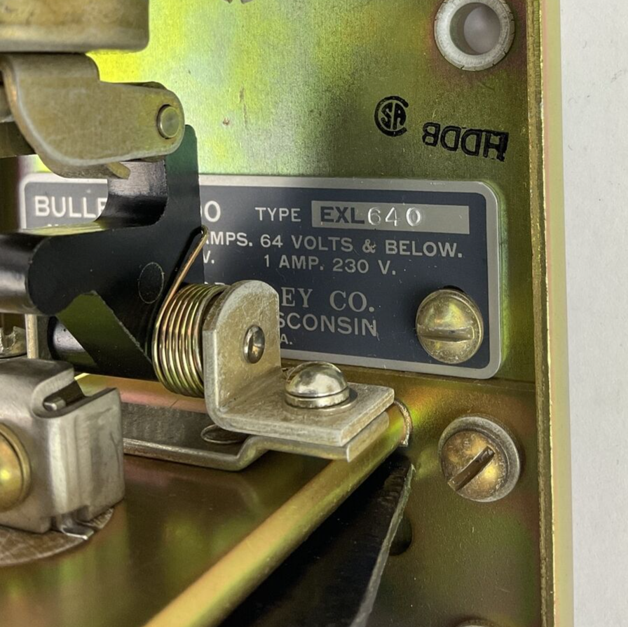 ALLEN BRADLEY  200-EXL640 DC CONTROL RELAY 10A 230V EXL640