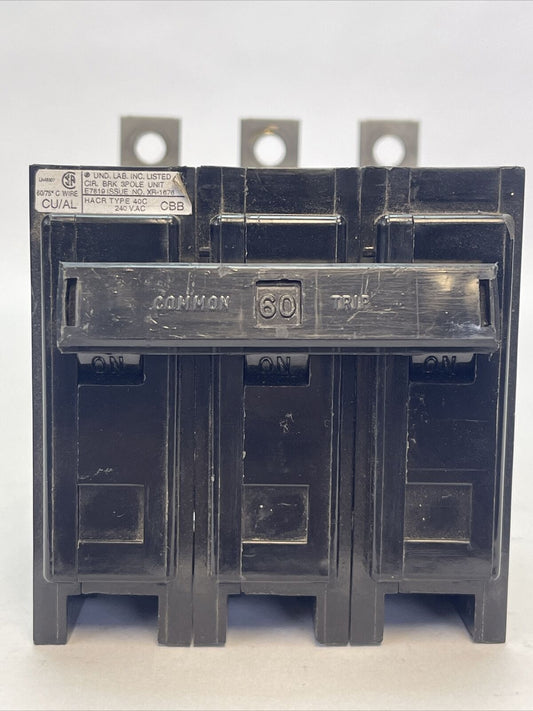 CHALLENGER CBB3060H CIRCUIT BREAKER 60AMP 3POLE 240VAC