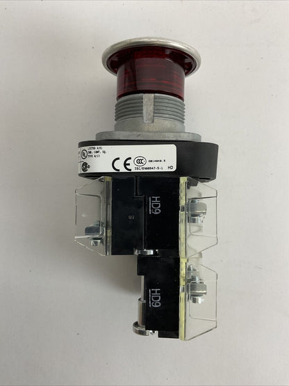ALLEN BRADLEY 800T-FXQ24RA5 SER T 2-POS PUSH-PULL 24V RED ILLUMINATED TYPE 4,13