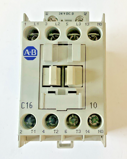 ALLEN BRADLEY 100-C16*D10 CONTACTOR SER.B 600VAC 30A