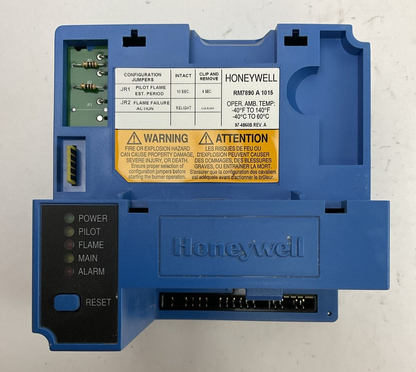 HONEYWELL RM7890 A 1015 BURNER CONTROL REV E R7849 A 1023 ULTRAVIOLET FLAME AMP