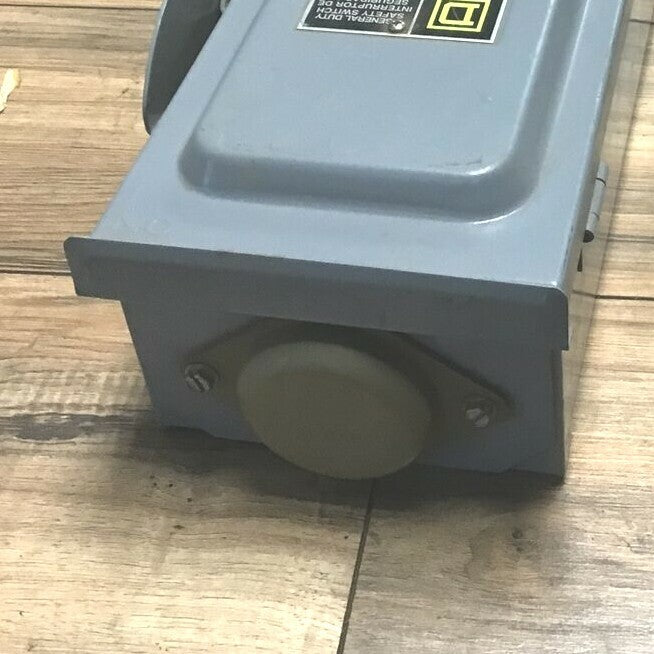 SQUARE D D222NRB SAFETY SWITCH  240VAC 60AMP SER.F01 TYPE3R (NO NEUTRAL)