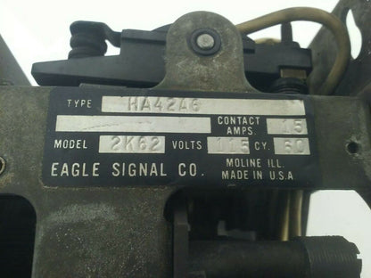 EAGLE SIGNAL HA42A6 MICROFLEX TIMER MODEL 2K62, 15A, 115V 60HZ, 120 SECOND