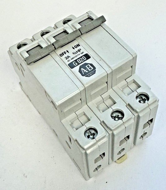 ALLEN-BRADLEY - 1492-CB3-G020 SER. C - MOTOR CONT. - 3P, 2 A, 277 V, 3/4 HP, 3PH