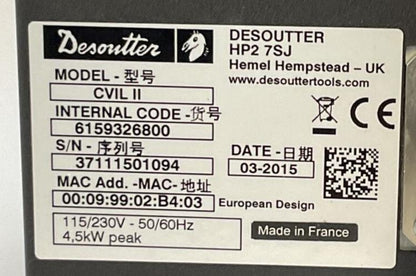 DESOUTTER 6159326800 CONTROLLER CVIL II 115/230VAC 50/60HZ