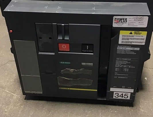 SQUARE D WL3EERSSX9SXXXXXXA MASTERPACT CIRCUIT BREAKER 1600A NW 16 HF 600VAC