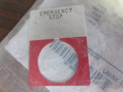 ALLEN-BRADLEY LEGEND PLATES "START" "AUTO/MANUAL" "OFF/ON" "REVERSE" NEW SURPLUS
