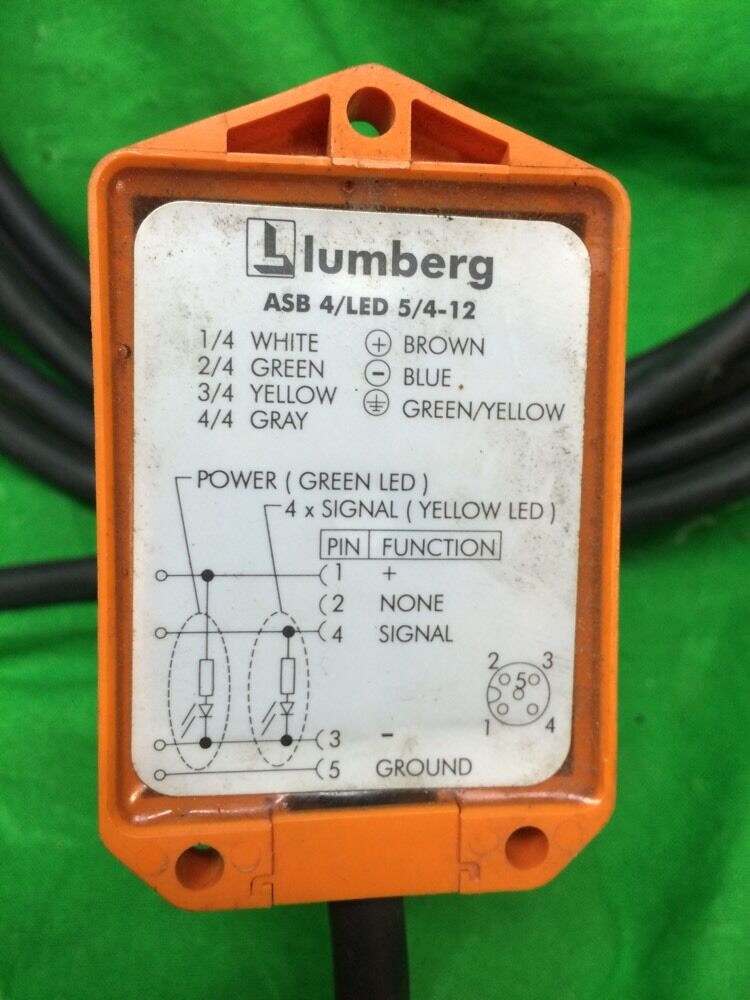 ASB 4/LED 5/4-12/5M LUMBERG SENSOR BOX CABLE ASB4/LED5/4-12/5M