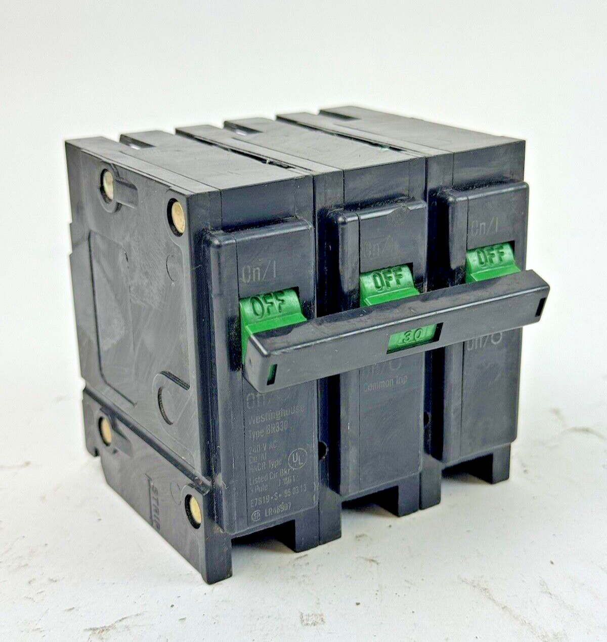 WESTINGHOUSE - BR330 - SNAP-IN CIRCUIT BREAKER - 3 POLE/30A/240 VAC