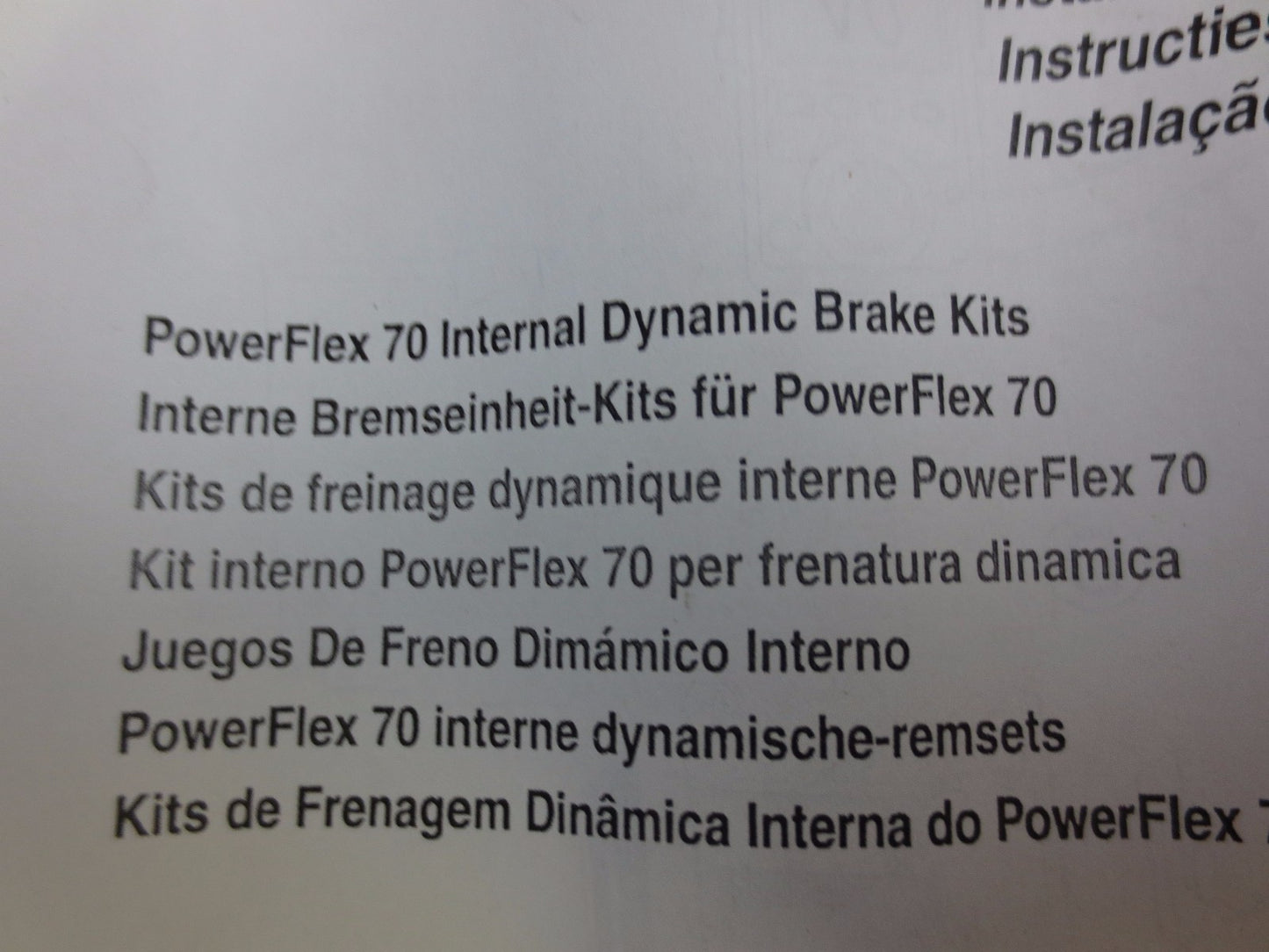 ALLEN-BRADLEY 20AD-DB1-A Ser. A, POWERFLEX 70 INTERNAL DYNAMIC BRAKE / RESISTOR
