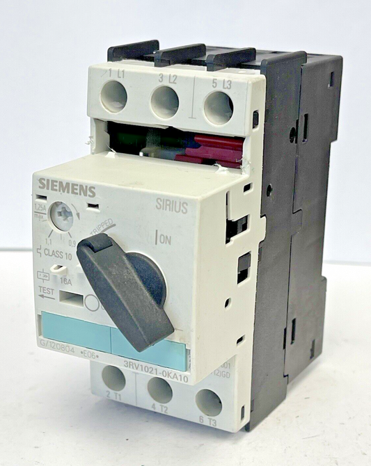 SIEMENS - 3RV1021-OKA10- CIRCUIT BREAKER / MOTOR PROTECTOR