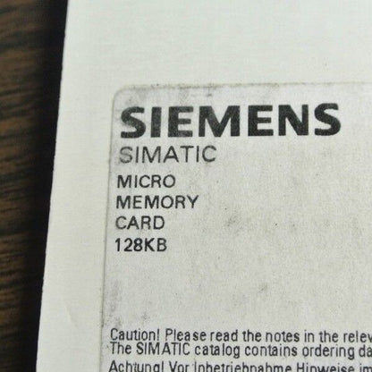 SIEMENS 6ES7 953-8LG00-0AA0 - SIMATIC MICRO MEMORY CARD - 128KB - NEW SURPLUS
