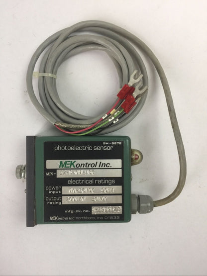 MEKONTROL MEK57-SA01-ABG PHOTOELECTRIC SENSOR OUTPUT 200MA@ 30VDC INPUT 10-36VDC
