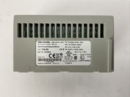 ALLEN BRADLEY 1794-IE8 SER B FLEX IO 8CHANNEL ANALOG INPUT MODULE