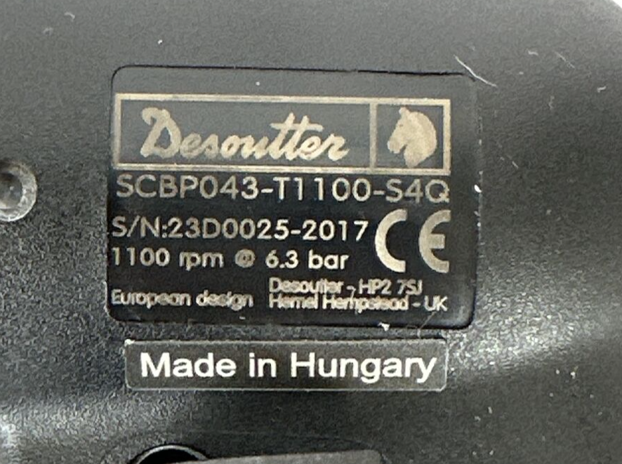 DESOUTTER SCBP043-T1100-S4Q PISTOL GRIP SCREWDRIVER 1466354