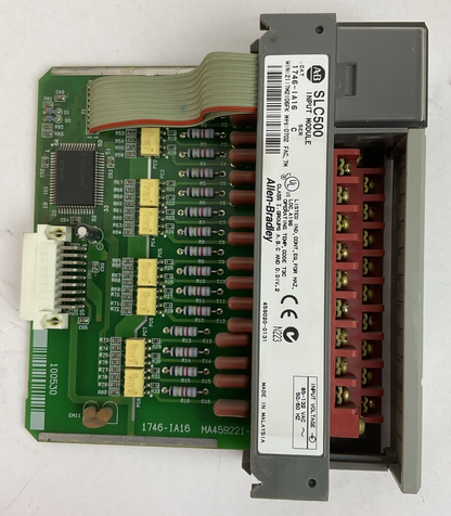 ALLEN BRADLEY 1746-IA16 SER C INPUT MODULE 85-132VAC 50/60HZ