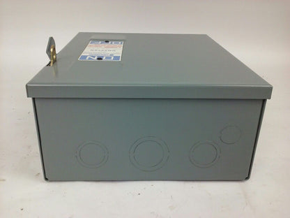 CHALLENGER GD222SN, SAFETY SWITCH, 60A, 240V, SINGLE PHASE FUSIBLE, 10 H.P. NEW