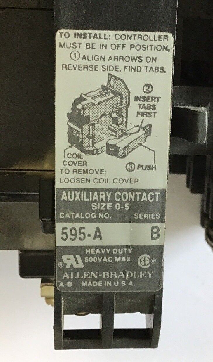 ALLEN BRADLEY 509-BOD STARTER SER.B SIZE 1 115-120V CB236 W/ W17 HEATER