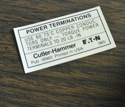 CUTLER-HAMMER C10CN2A MAGNETIC CONTACTOR 120V COIL SIZE 1 -  2P NEW SURPLUS