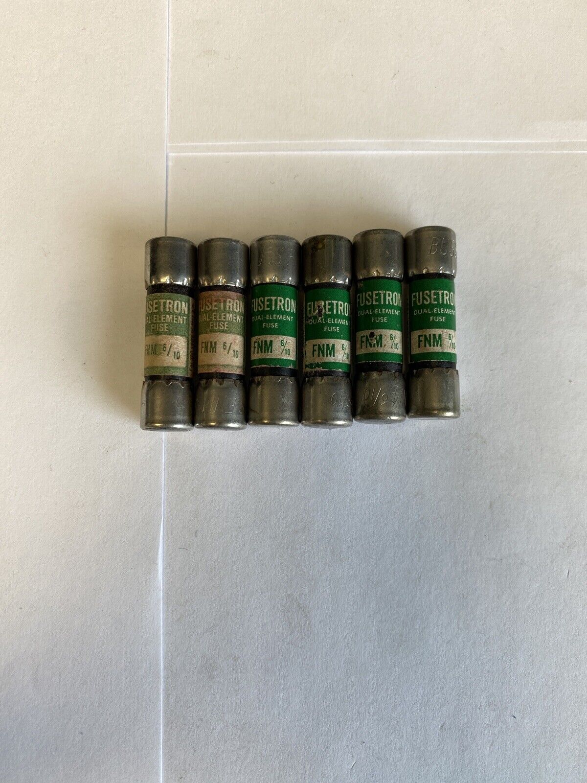 Bussmann Fusetron FNM-6/10 6/10A  250V Fuse "Lot of 6"