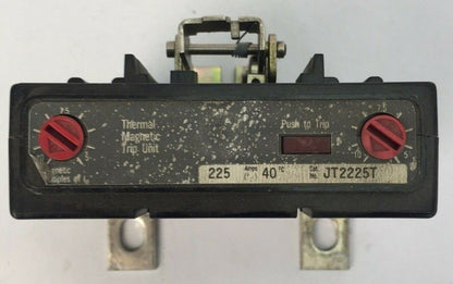WESTINGHOUSE JT2225T TRIP UNIT 225AMP 2POLE