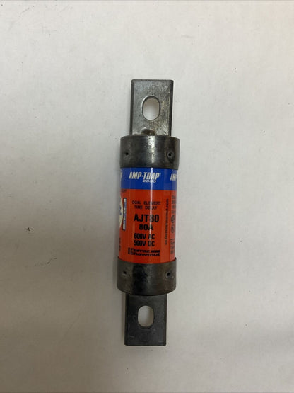 FERRAZ SHAWMUT AJT80 SMART SPOT AMP-TRAP 2000 80A 600VAC 500VDC DUAL ELEMENT